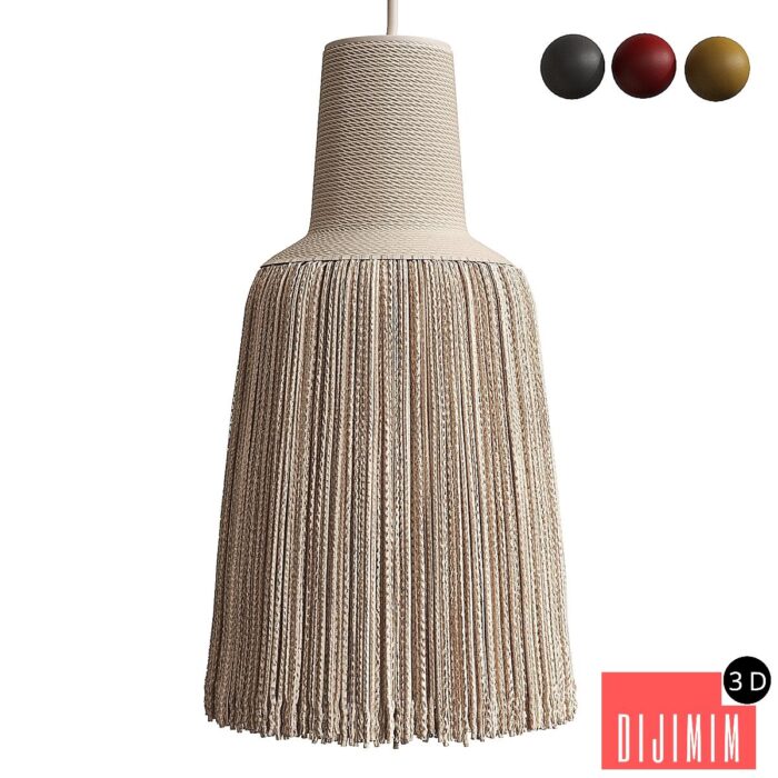 Pascha pendant lamp made of threads by FRAUMAIER - Görsel 1