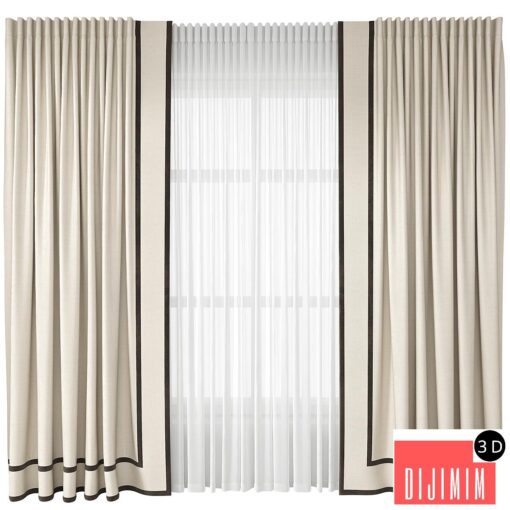 curtains with piping