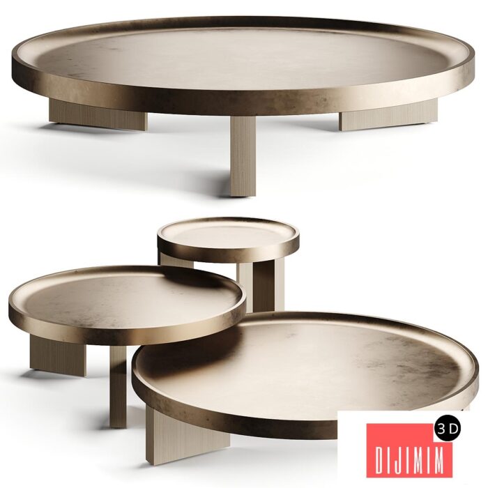 Minotti LOUVER Outdoor Metal Table - Görsel 1
