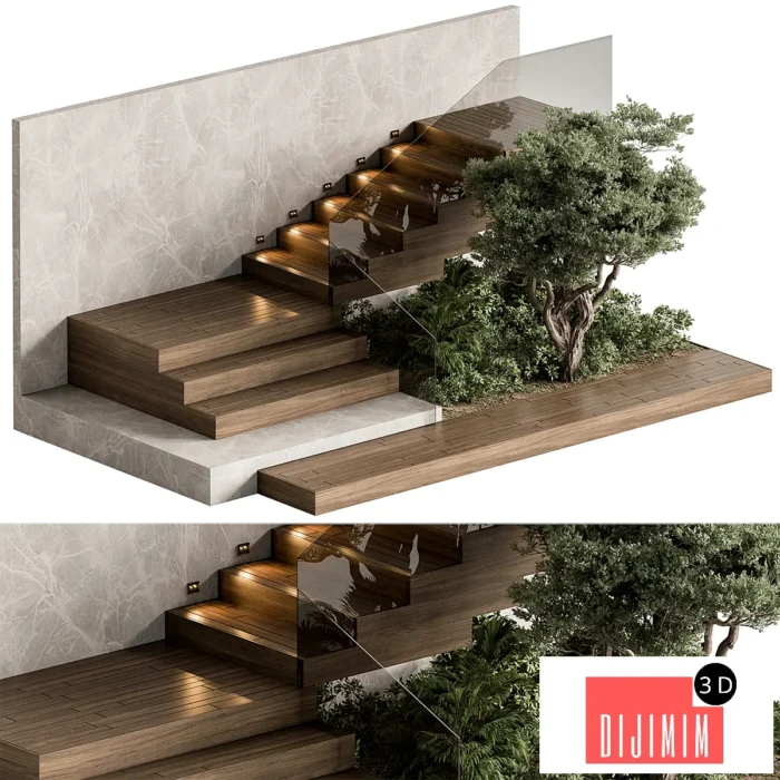 Landscape Furniture stairs - Set 103 - Görsel 1