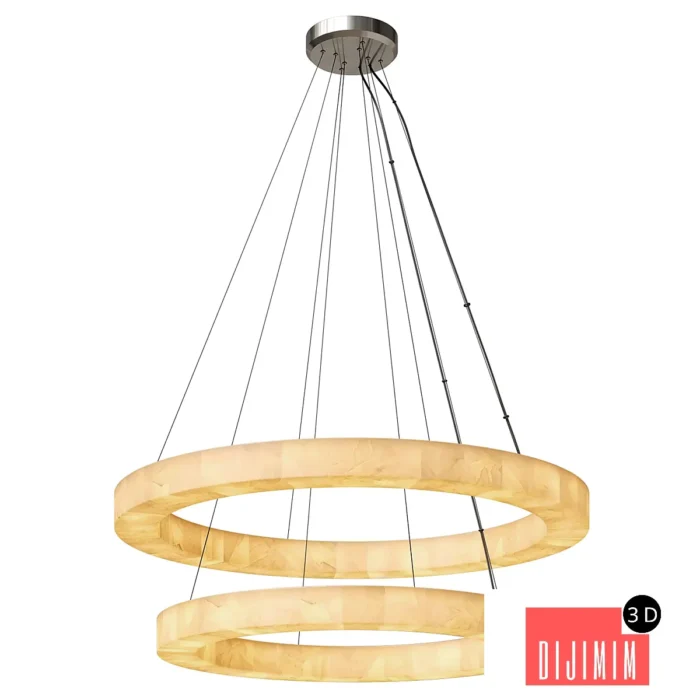 Restoration Hardware Rivange Double Tier Light - Görsel 1