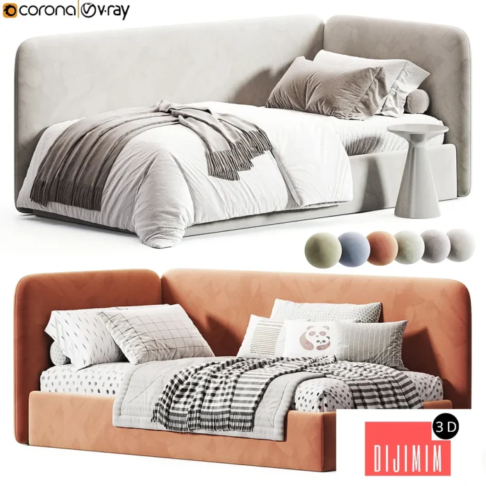 Corner bed Brian by Mamoony - Görsel 1