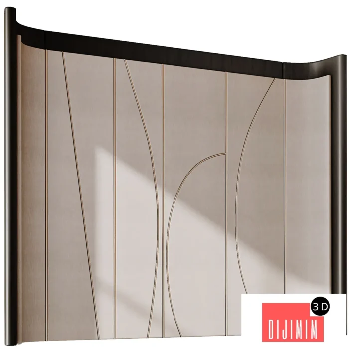 Decorative wall 3d panel headboard 026 - Görsel 1