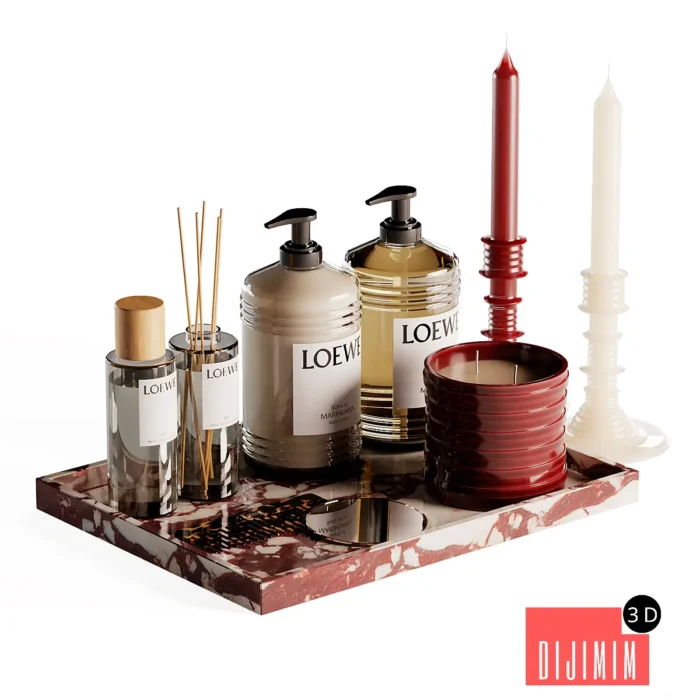 loewe bathroom decor set - Görsel 1