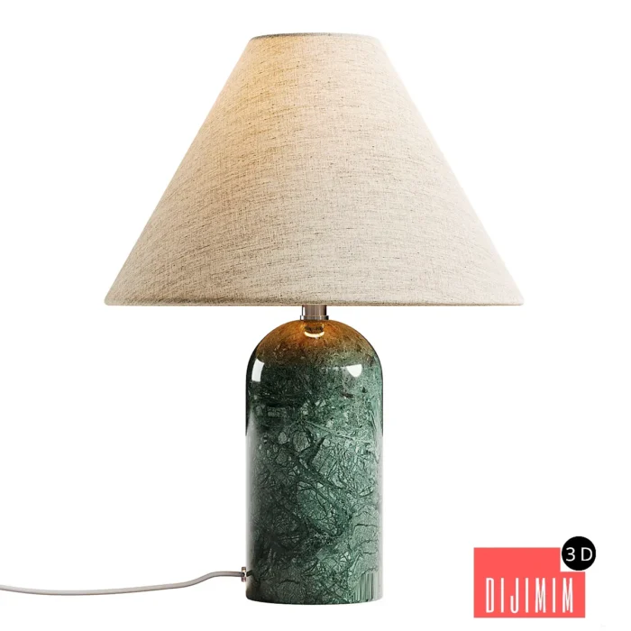 Gia marble table lamp - Görsel 1