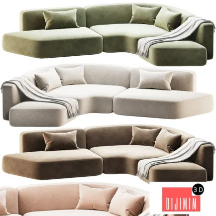 Modular Sofa Cashew By Relofthome