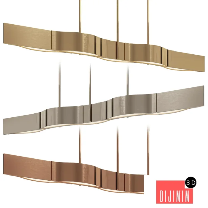 Kelly Wearstler Avant Linear Pendant - Görsel 1
