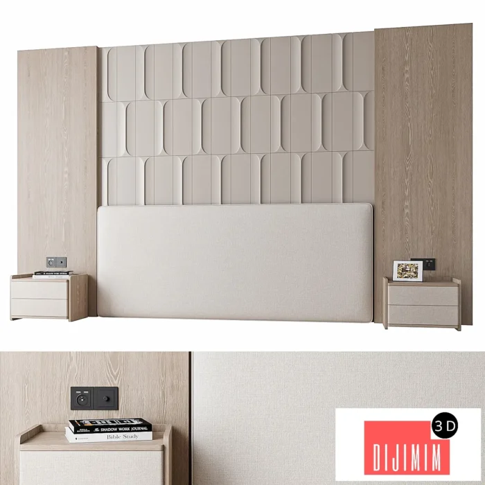 Headboard Wall 003 - Görsel 1