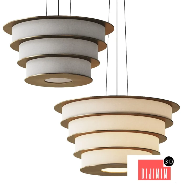 CPRN Homood Cocoon Chandelier Pendant Lamp - Görsel 1