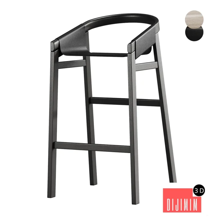 Bar Stool DARTAGNAN by TONI GRILO - Görsel 1