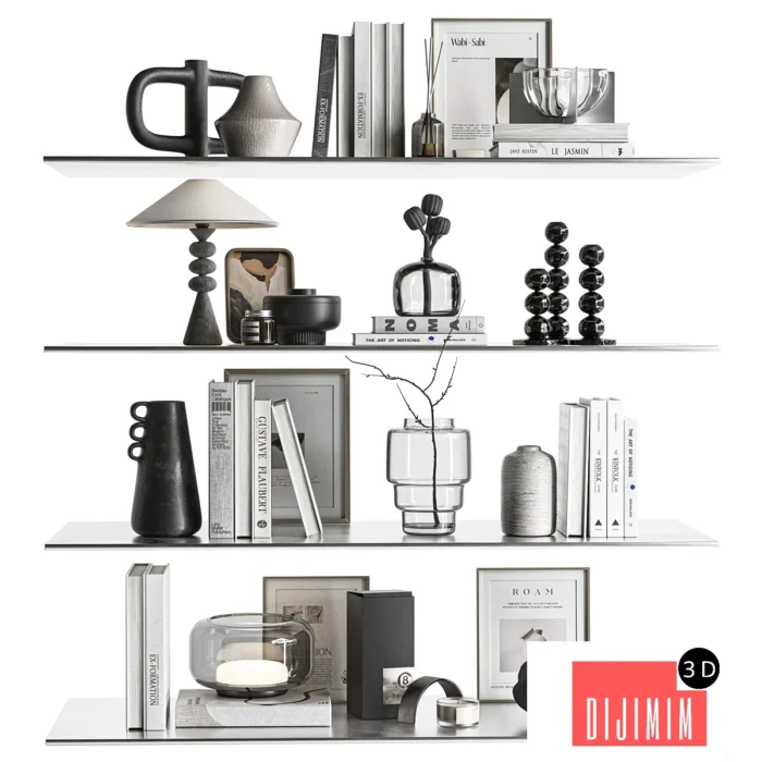 Decorative Set-091 Shelf Accessories - Görsel 1