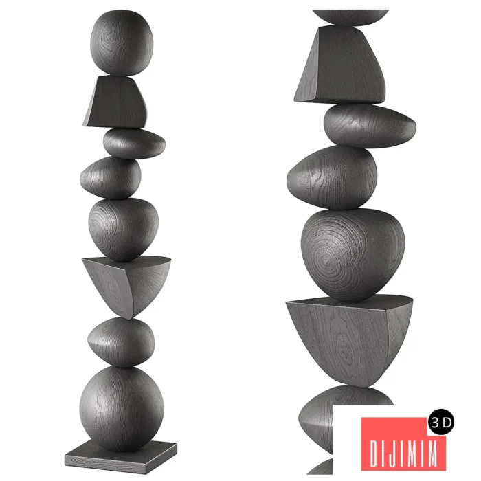 A Sculpture of Dark Elegance - Görsel 1