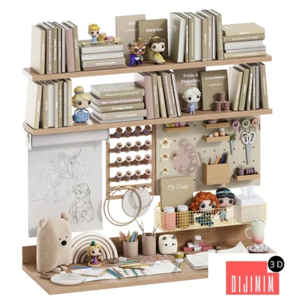 Toys, wall and desk decor
