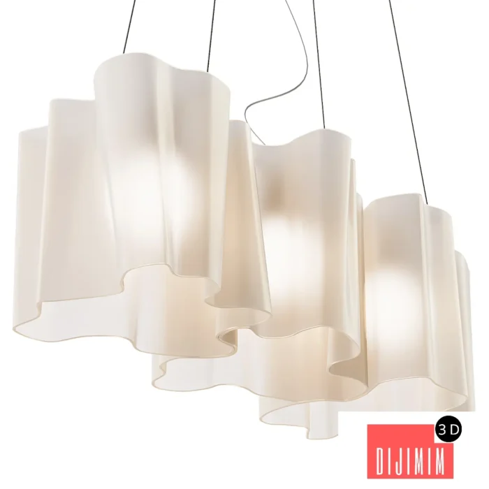 Michele De Lucchi for Artemide Logico 3 in Linea Pendellampa - Görsel 1