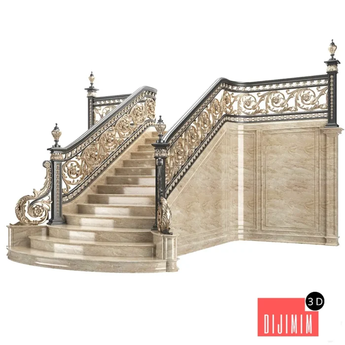 classical staircase - Görsel 1