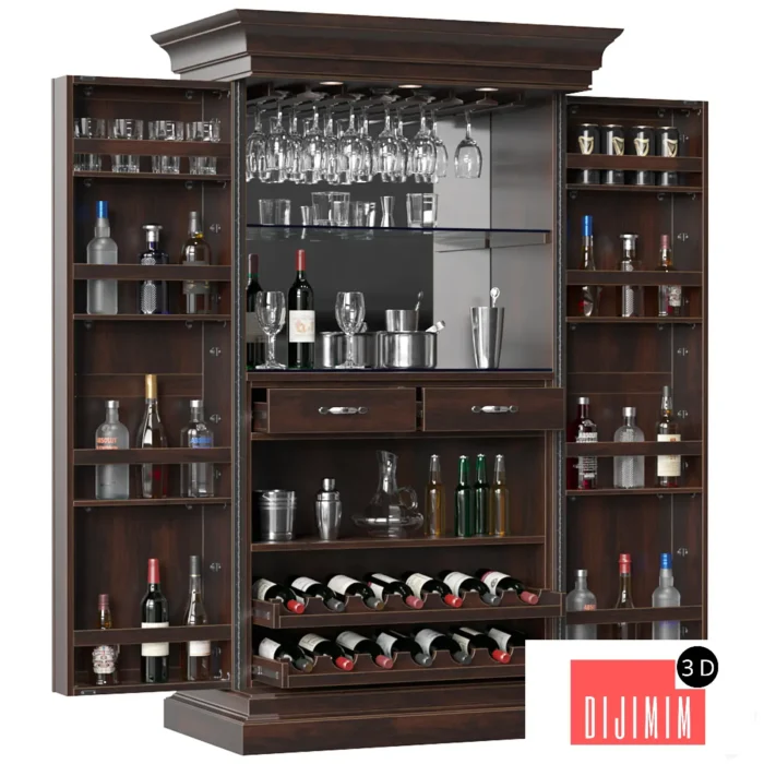 Home Bar Cabinet - Görsel 1