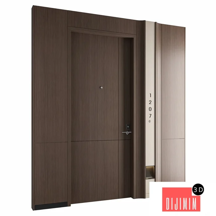 Modern Hotel Door 010 - Görsel 1