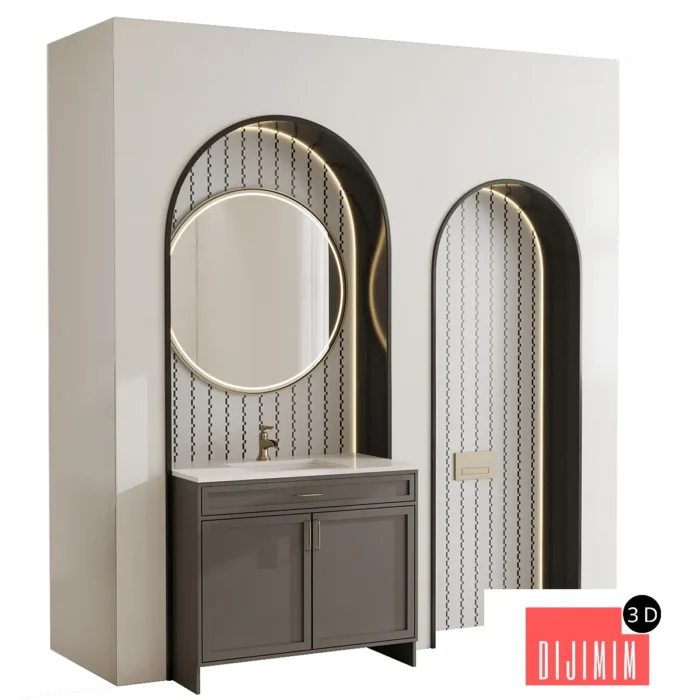 Bathroom furniture by Fauset Bathroom Brizo set 112 - Görsel 1