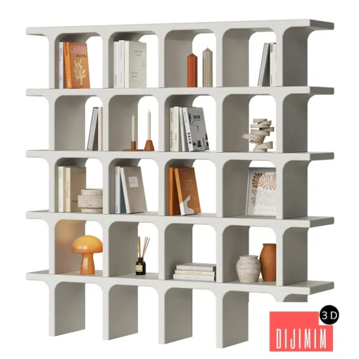Archer Rack with Orange Decor