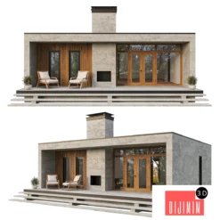 Modern single-story house #3