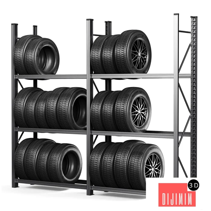 Tire Storage Rack - Görsel 1