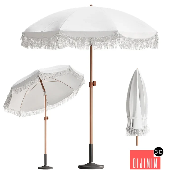 Beach patio umbrella outdoor - Görsel 1