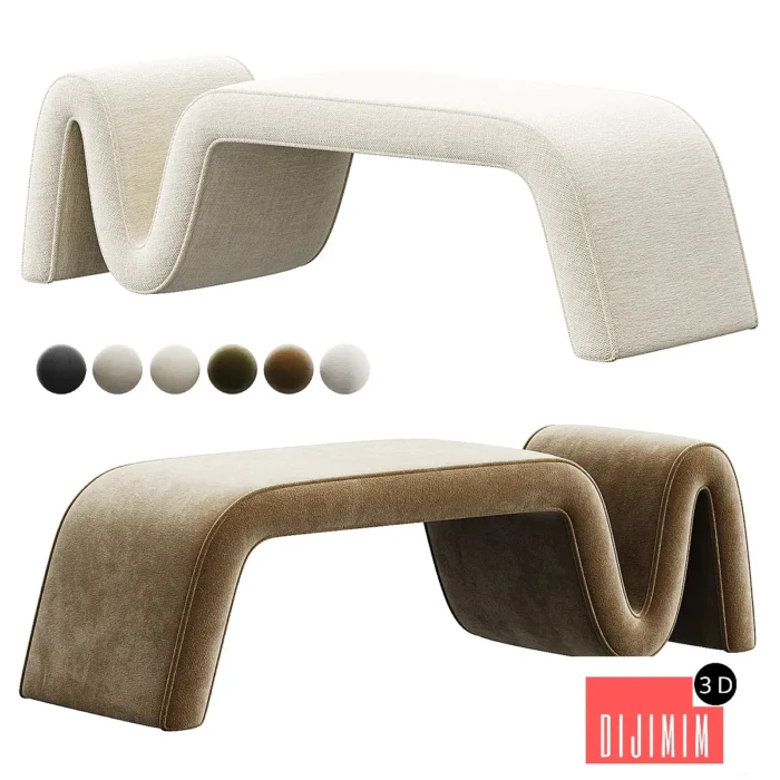 Interior bench Wave - Görsel 1