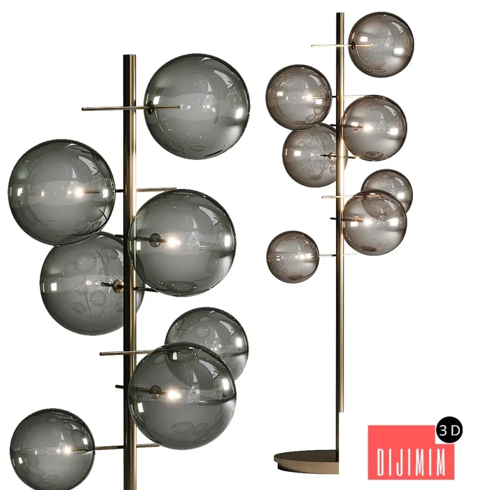 Gallotti & Radice Bolle Stelo Floor Lamp - Görsel 1