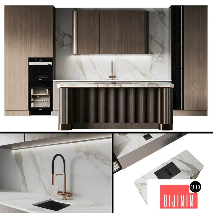 modern kitchen 61 - Görsel 1