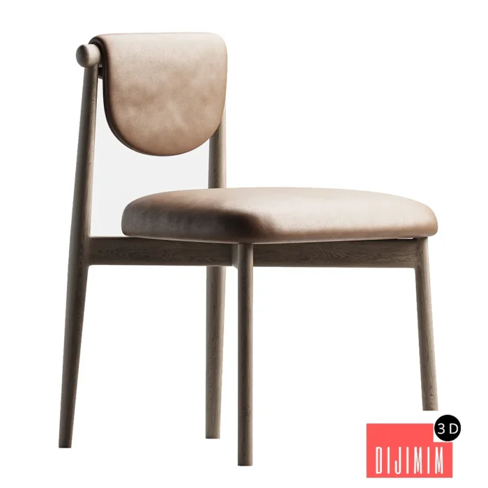 Leather Dining Chair - Görsel 1