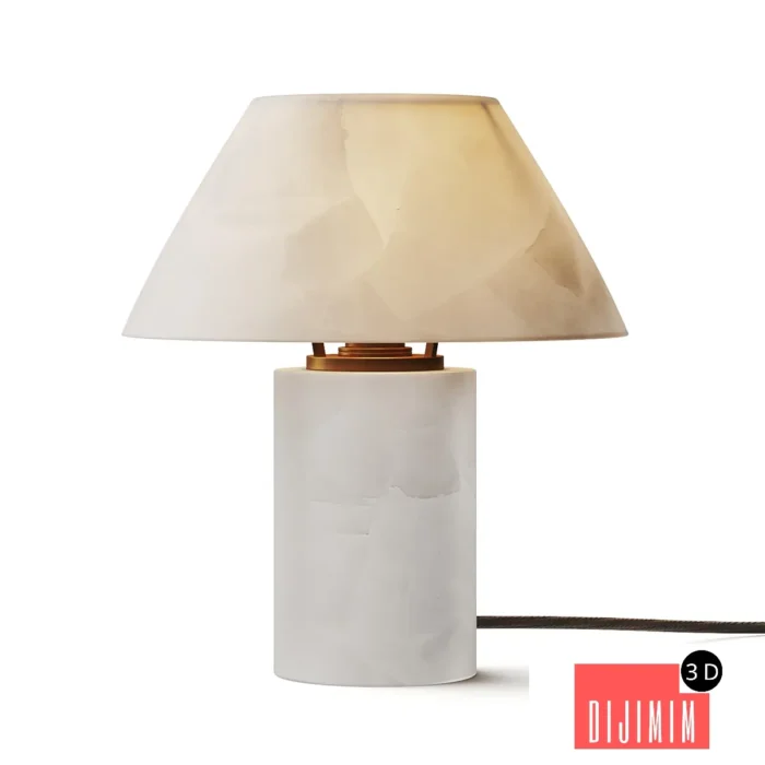 Zara Alabaster Table Lamp - Görsel 1