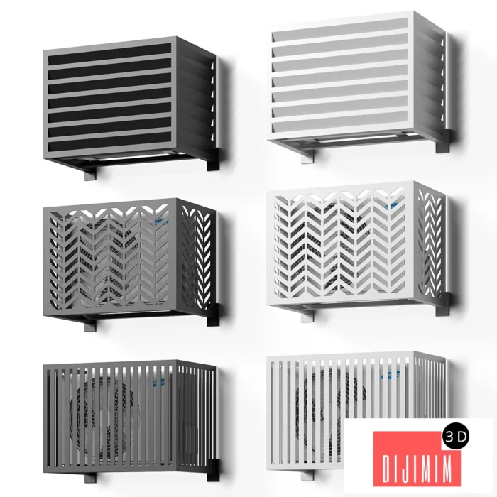 Facade basket for air conditioner - Görsel 1