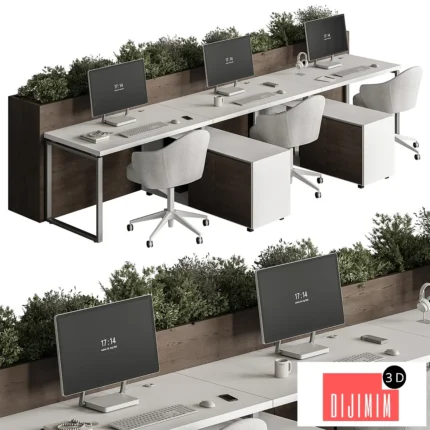 Employee Set - Office Furniture 487
