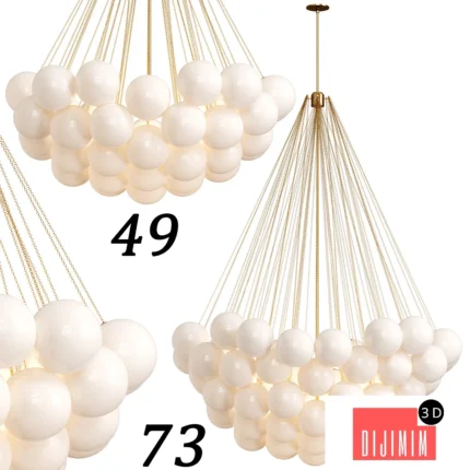 Cloud Chandelier Set 1 By Apparatusstudio