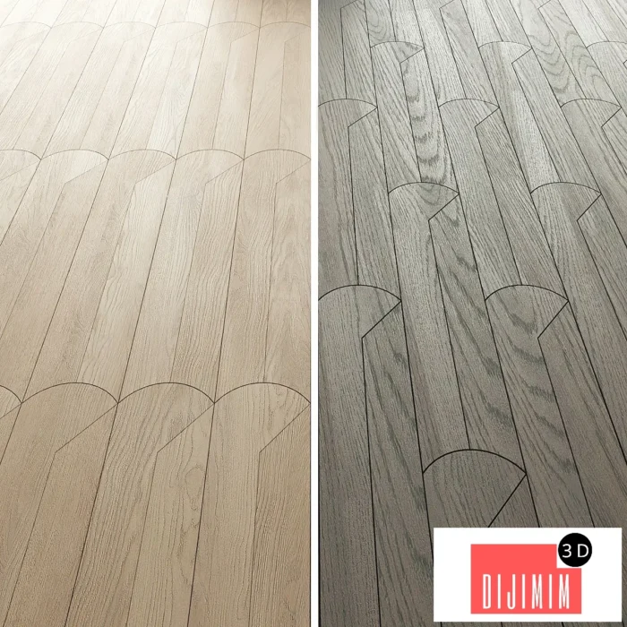 Modular parquet Foglie d'oro Parquet, Ritma - Görsel 1