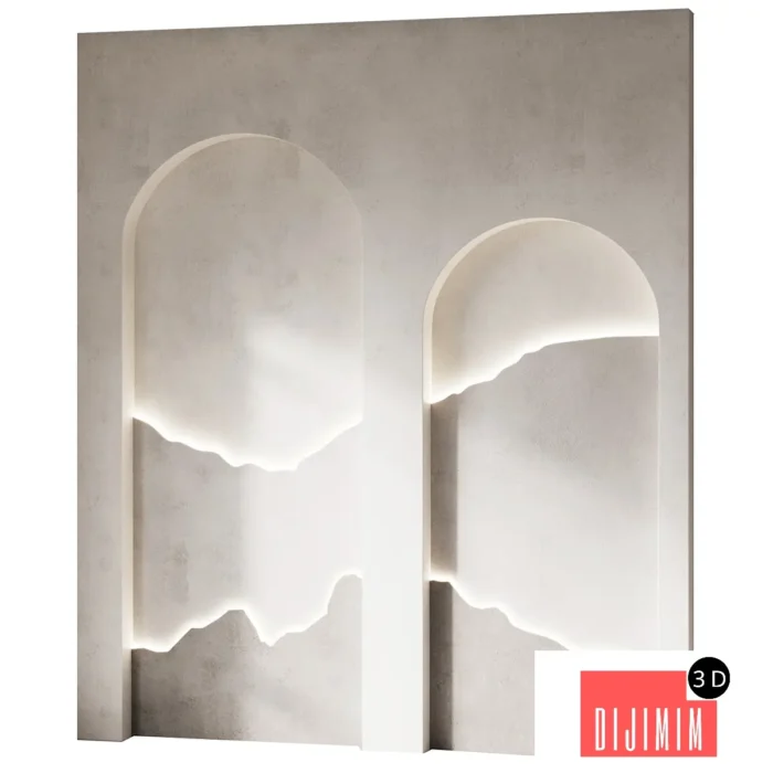Decorative wall panel composition set 13 - Görsel 1
