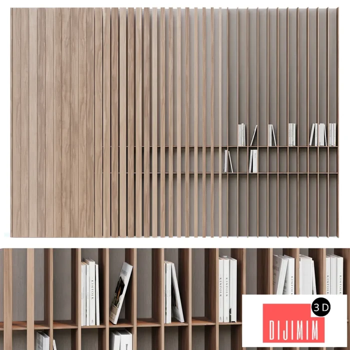 Modern bookcase - Görsel 1