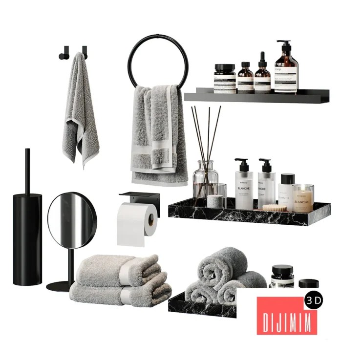 Bathroom decor set P06 - Görsel 1