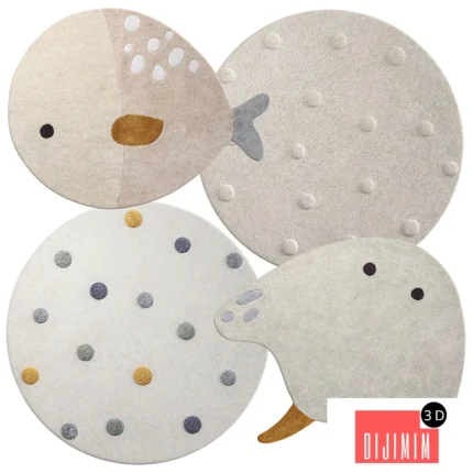 Kids rugs set | Petite Amelie [01]
