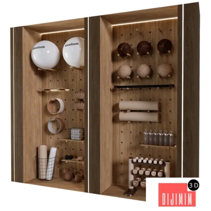 Yoga and Fitness Shelf