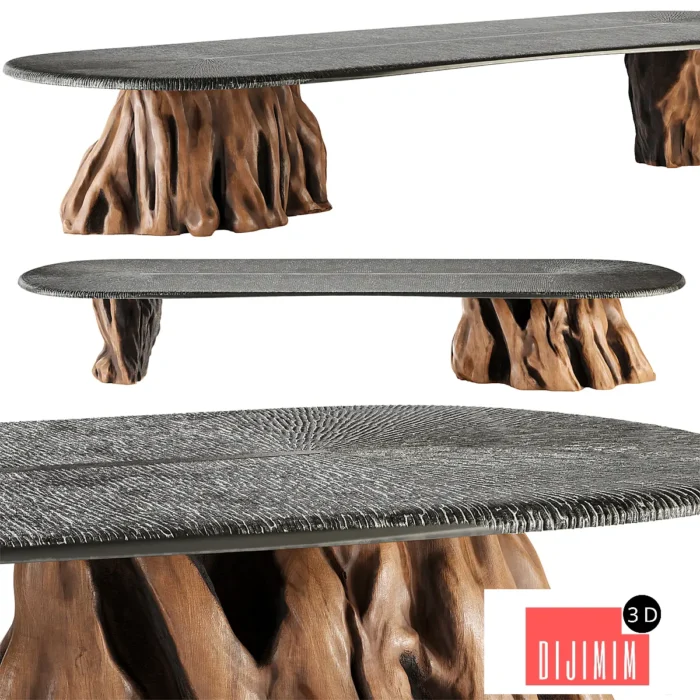 Takanobu Table Basse Cerisier Coffee Table - Görsel 1