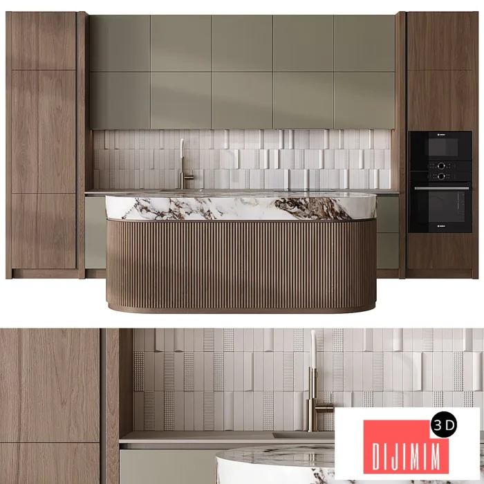 Kitchen in a modern style 72 - Görsel 1