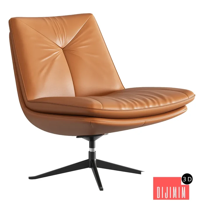 York Tan Armchair - Görsel 1