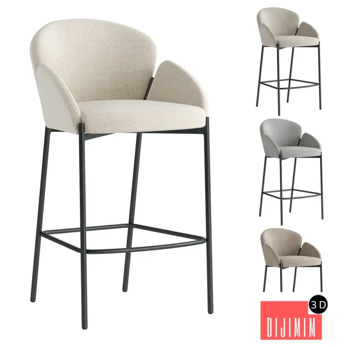 Melia Bar Stool Stool Group - Görsel 1