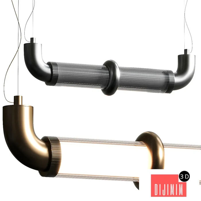 Stillux Lighting Lab Tube Horizontal Pendant Lamp - Görsel 1