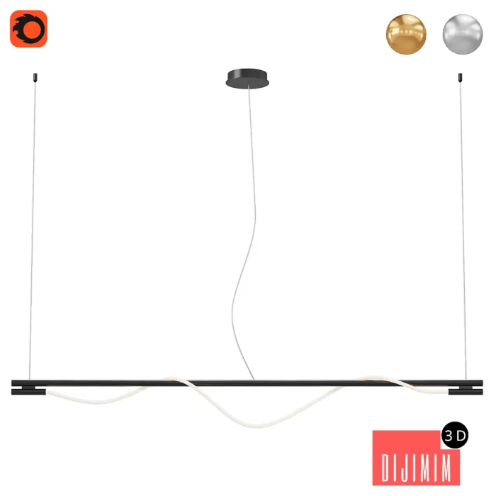 Pendant lamp Tau - Görsel 1