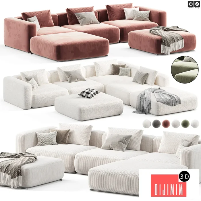 Poliform Shangai Modular Sofa - Görsel 1