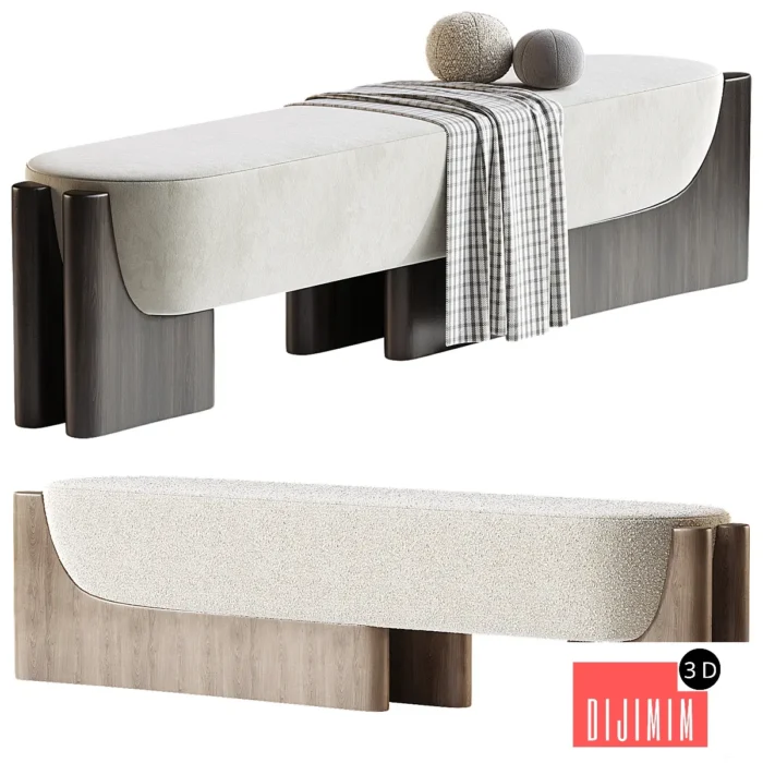TOULOUSE Bench By Carlyle Collective - Görsel 1