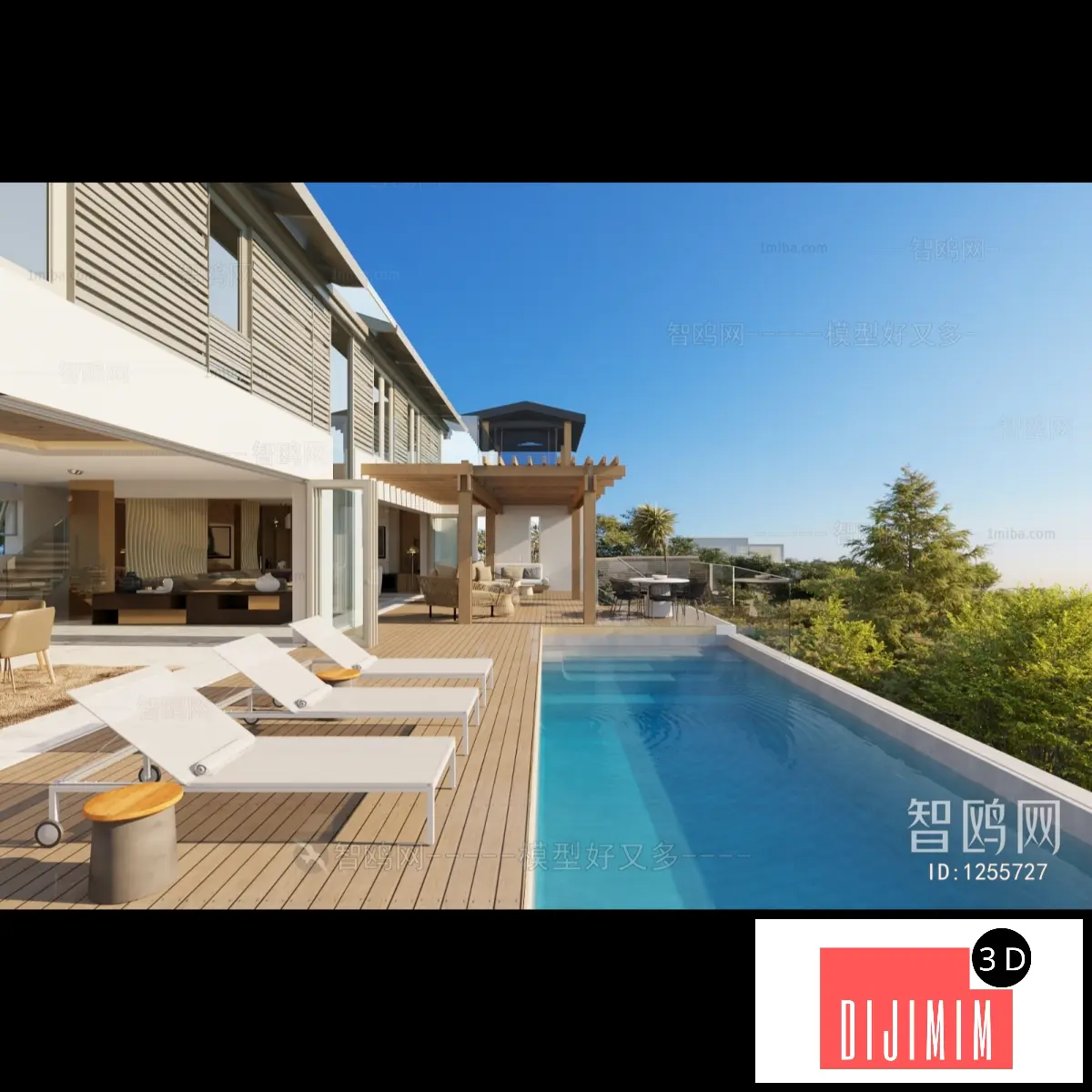 Modern Villa Appearance ID:753196956