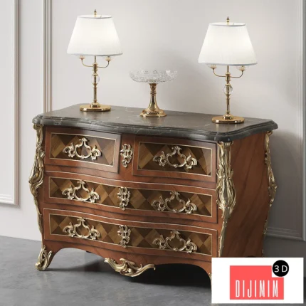 Baroque chest of drawers